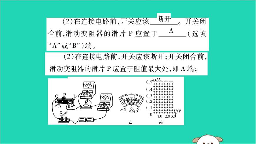 物理人教版九年級(jí)上冊(cè)同步教學(xué)課件第17章 歐姆定律 第1節(jié) 電流與電壓和電阻的關(guān)系第8頁(yè)
