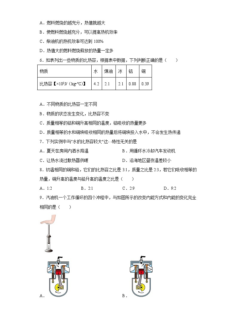 山东省临沂市莒南县2021-2022学年九年级上学期期中物理试题(含答案)第2页