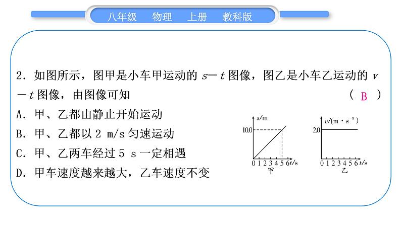 教科版九年级物理上第七章期末复习专题 专题二 坐标图像题 习题课件第3页