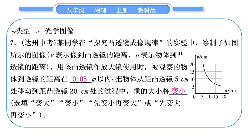 教科版九年级物理上第七章期末复习专题 专题二 坐标图像题 习题课件第8页