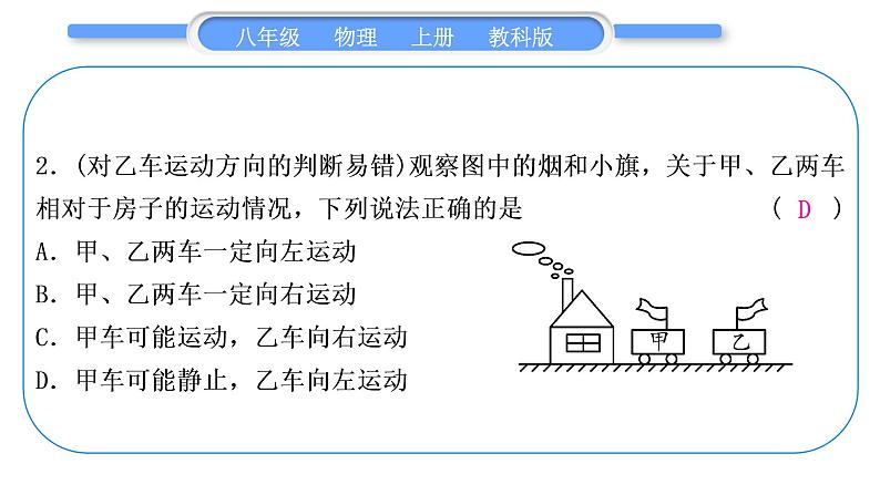 教科版九年级物理上第七章期末复习专题 专题一 易错题 习题课件第3页