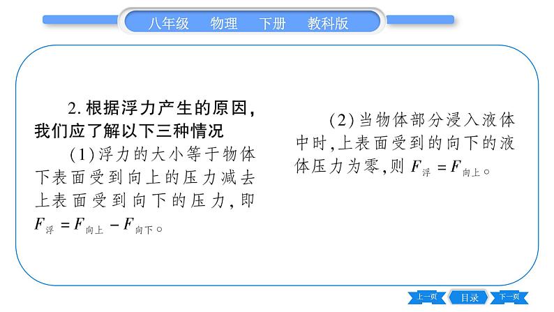 教科版八年级物理下第十章流体的力现象 第2节 认识浮力 习题课件第3页