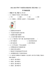 广东省茂名市高州市三校2022-2023学年九年级上学期第一次月考物理试卷(含答案)