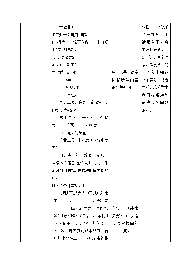 18章《电功率》 章末复习习题课ppt课件+教案+测试卷02
