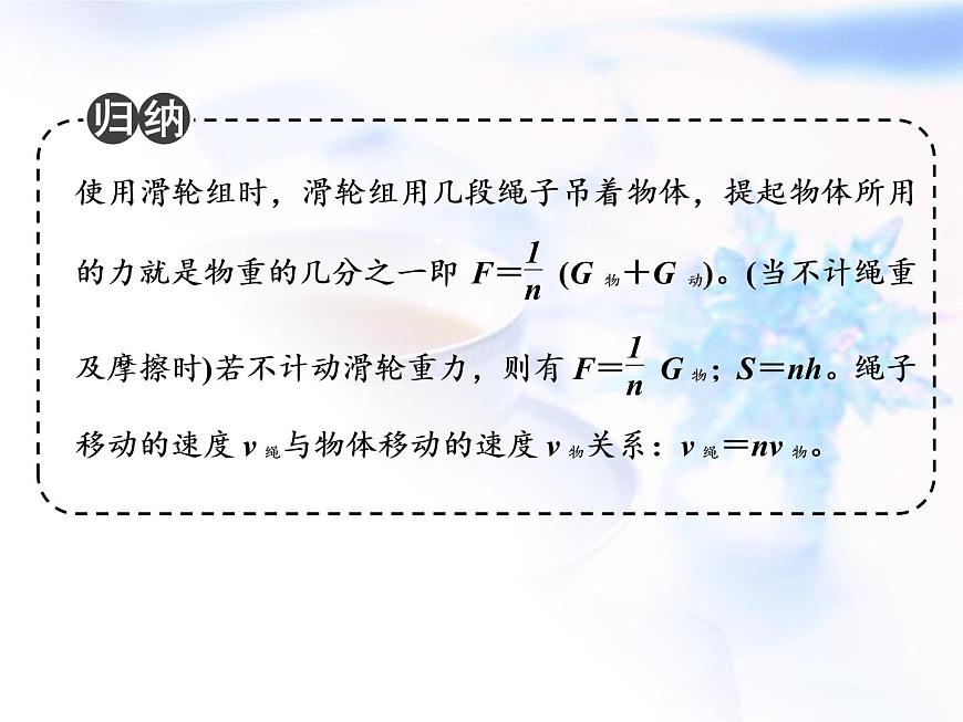 中考物理復(fù)習(xí)微專題16滑輪的力學(xué)分析精講課件第3頁