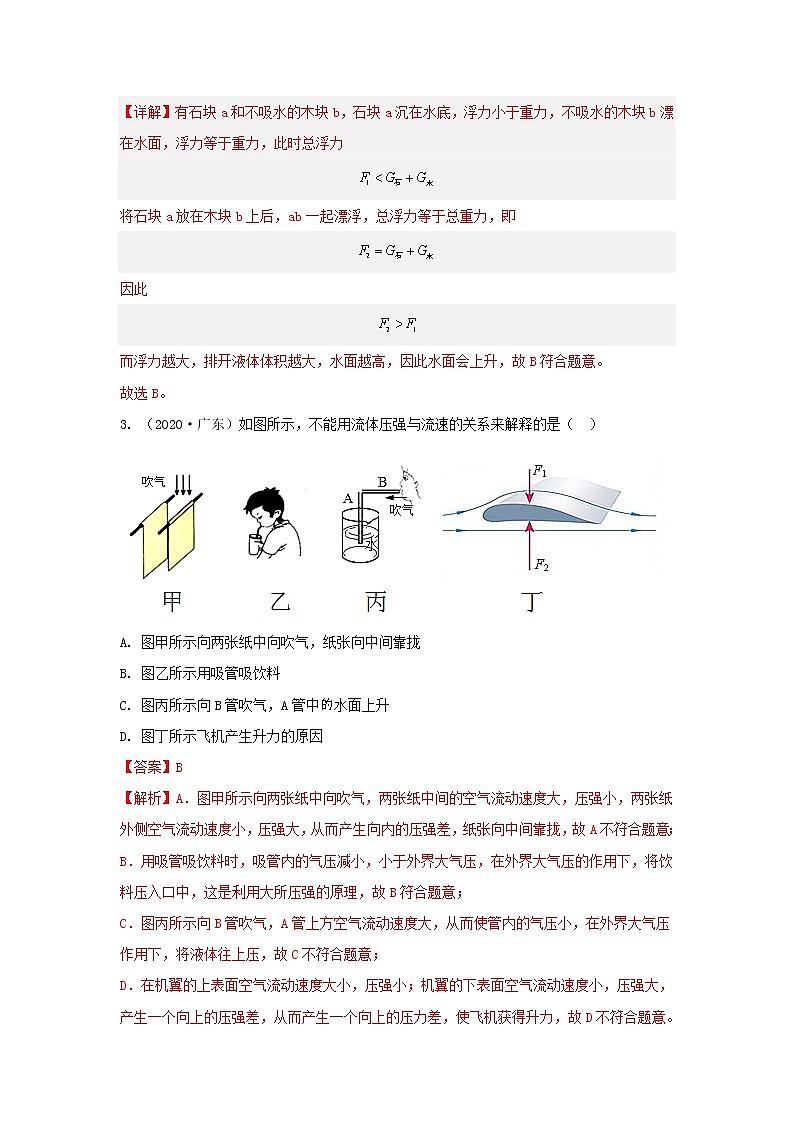 专题06 压强和浮力(解析版)第2页