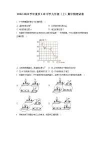 2022-2023学年重庆110中学九年级（上）期中物理试卷（含答案解析）