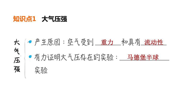 中考物理复习第11课时大气压强流体压强与流速的关系教学课件第4页