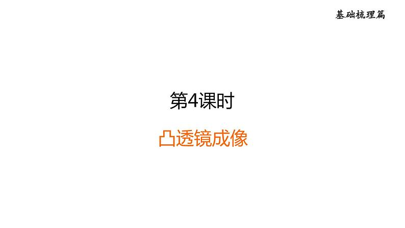 中考物理复习第4课时凸透镜成像课后练课件01