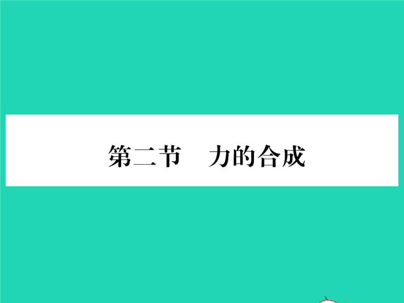 2022八年级物理全册第七章力与运动第二节力的合成习题课件新版沪科版01