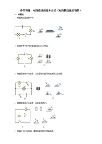 物理九年级全册2 电路连接的基本方式精练