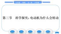 滬科版九年級(jí)全冊(cè)第三節(jié) 科學(xué)探究:電動(dòng)機(jī)為什么會(huì)轉(zhuǎn)動(dòng)習(xí)題ppt課件