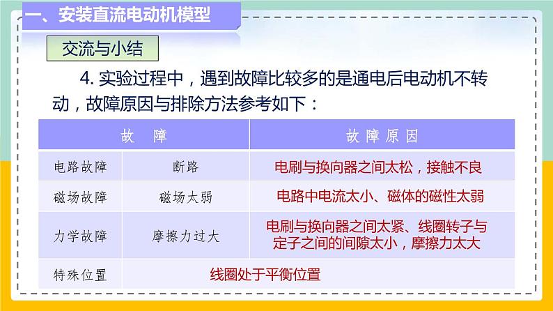 苏科版九下物理 16.4 安装直流电动机模型(课件+内嵌式视频)07