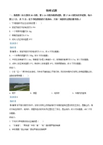 精品解析：2022年四川省乐山市中考物理试题（解析版）