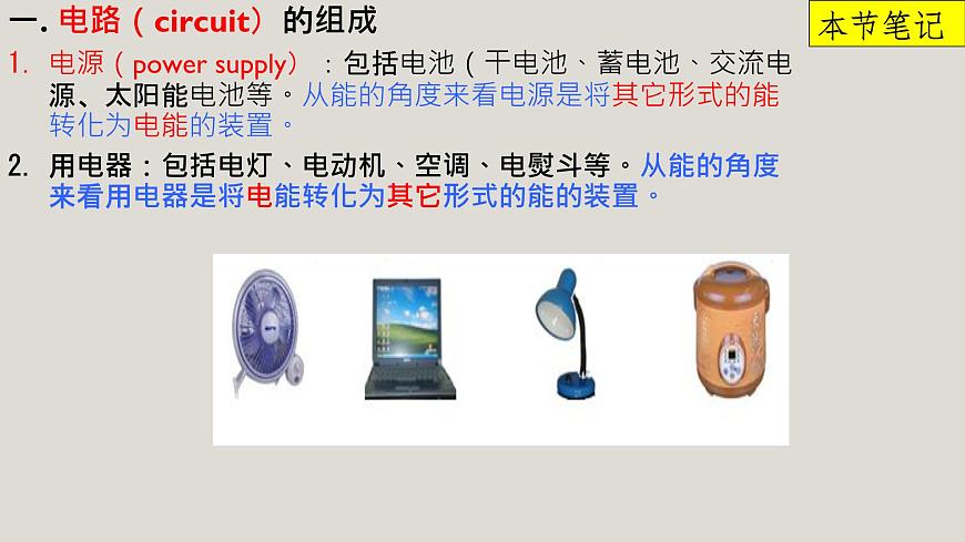 京改版九年級物理全一冊9.2認(rèn)識電路教學(xué)課件第6頁