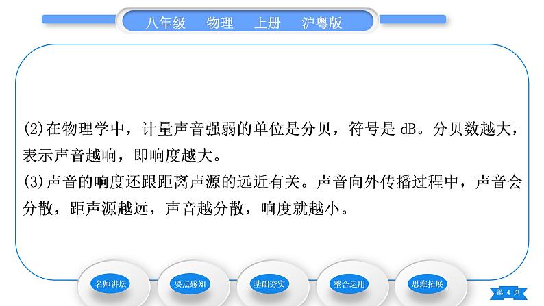 粤沪版八年级物理上第二章声音与环境2.3我们怎样区分声音(续)习题课件第4页
