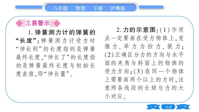 粤沪版八年级物理下第六章力和机械6.2怎样测量和表示力习题课件04