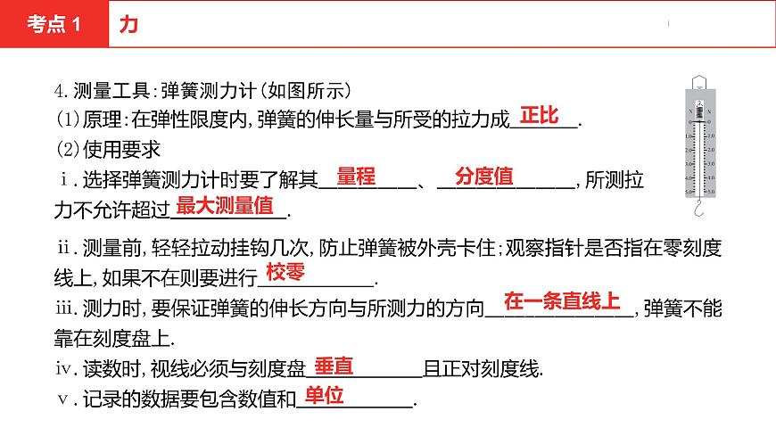 中考總復(fù)習(xí)物理(安徽)5-2第五講 第二節(jié)力 重力 彈力 摩擦力課件第8頁