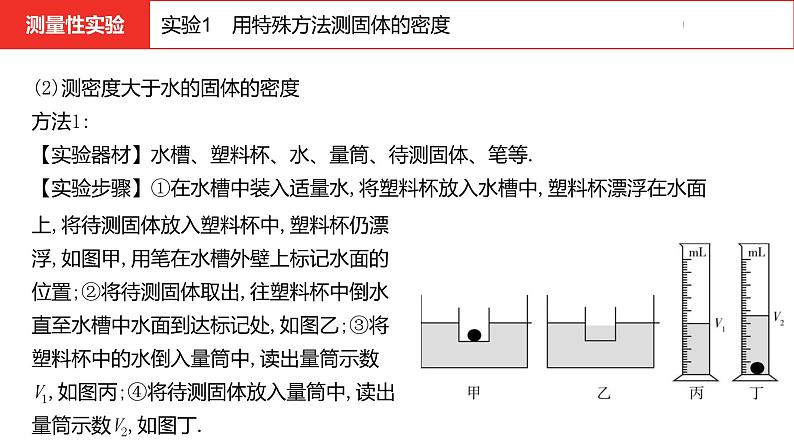 中考总复习物理(河北)第9章  用特殊方法测物质的密度课件06