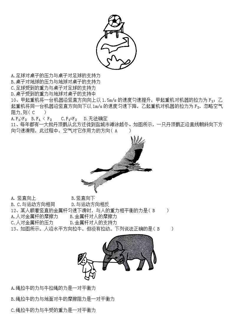 第八章 第二节 二力平衡 能力突破-2023年备战中考物理力学题库第3页