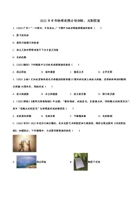 2022年中考物理真题分项训练:光附答案