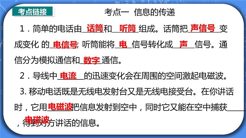 第21章《信息的传递》中考专题复习习题课件03