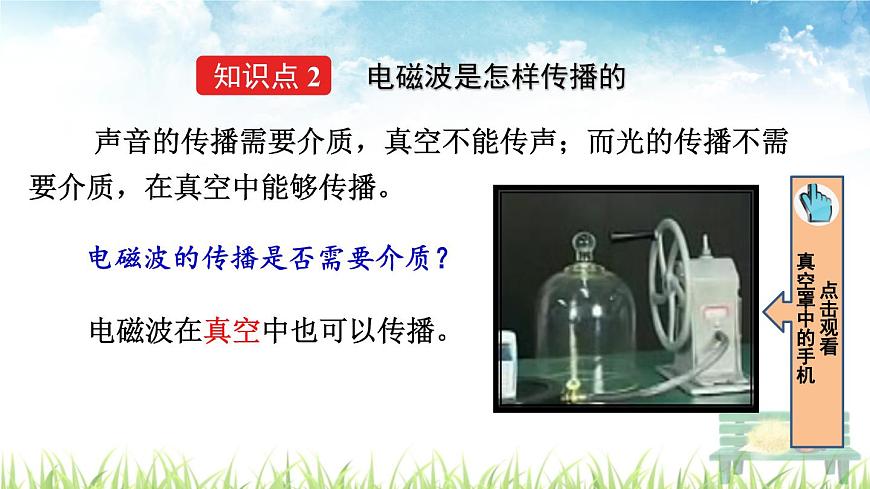 新人教版初中九年級物理下冊《第2節(jié)  電磁波的海洋》課件第8頁