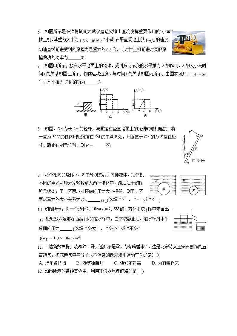 安徽省合肥市庐阳区2019-2020学年八年级下学期期末物理试题第2页