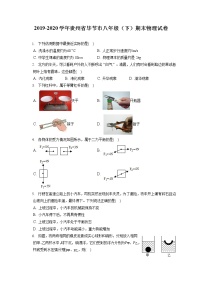 贵州省毕节市2019-2020学年八年级下学期期末物理试题