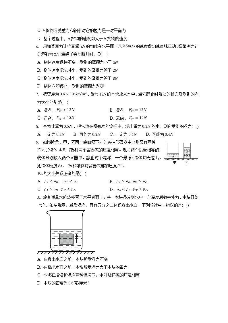 河北省衡水五中2019-2020学年八年级下学期期末物理试题02