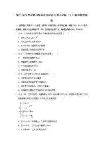 四川省泸州市泸县五中2022-2023学年八年级上学期期中物理试题