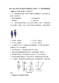 山东省济宁市泗水县2021-2022学年八年级下学期期中物理试题