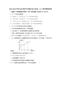 山东省济宁市泗水县2022-2023学年九年级上学期期中物理试题