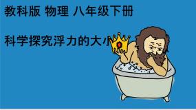 教科版八年级下册3 科学探究：浮力的大小优秀课件ppt