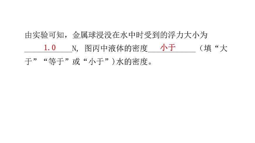 人教版八年級(jí)物理下冊(cè)微專題8與浮力有關(guān)的實(shí)驗(yàn)課件第7頁
