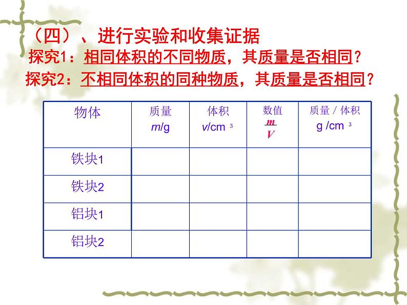 沪科版八年级物理:5.3 科学探究:物质的密度(课件+教案+学案+练习) (4份打包)05