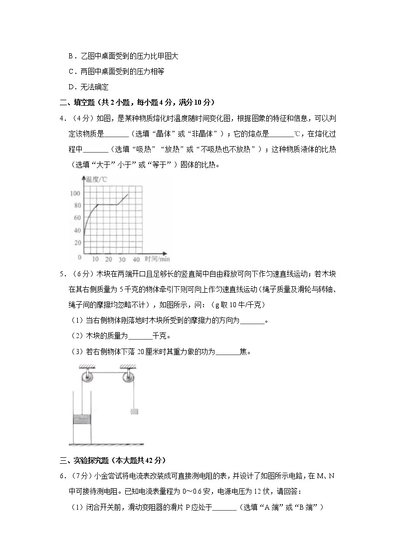 2019年浙江省杭州市中考物理试卷02