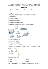 山东省淄博市张店实验中学2022-2023学年九年级上学期期末物理试题