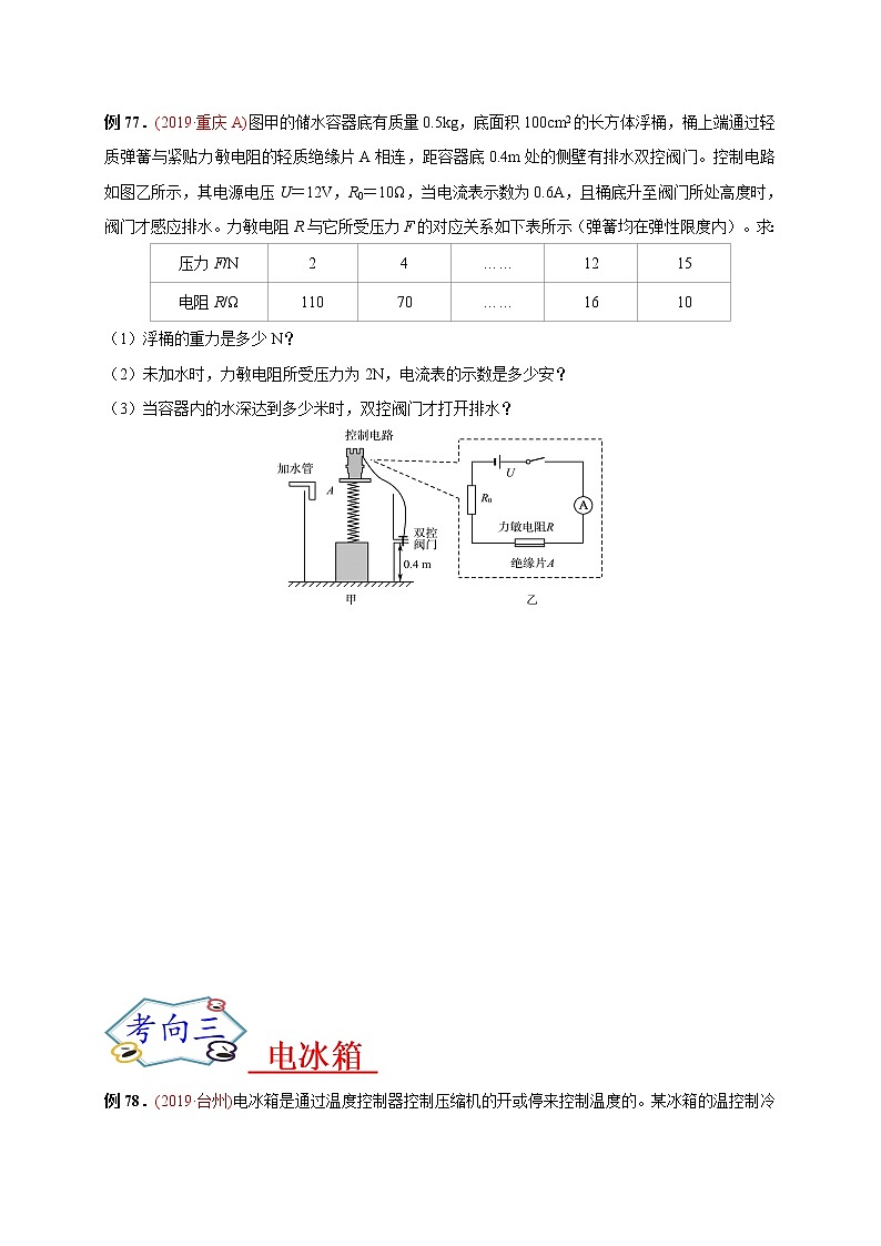 初中物理中考复习 必刷15 电磁综合-备战2020年中考物理必刷论述、计算80例(原卷版)02