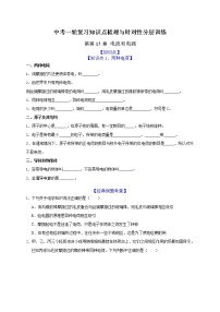 初中物理中考復(fù)習(xí) 第15章 電流和電路（原卷版）