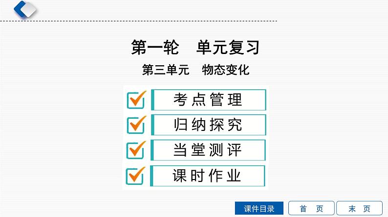 初中物理中考复习 第3单元 物态变化课件PPT第1页