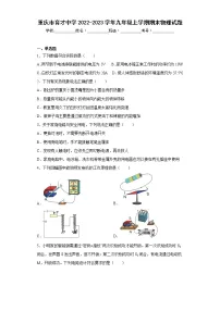 重庆市育才中学2022-2023学年九年级上学期期末物理试题