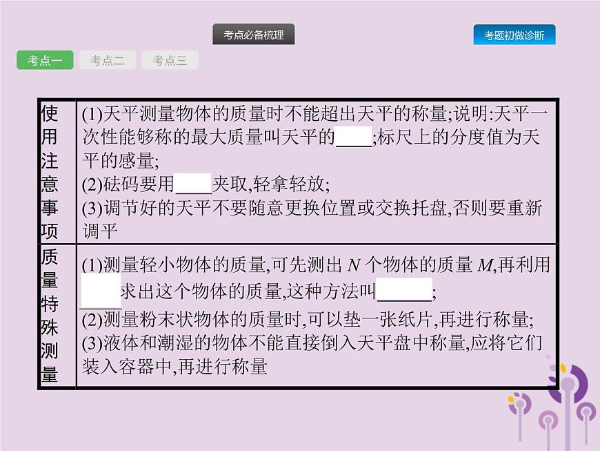 初中物理中考復(fù)習(xí) 課標(biāo)通用中考物理總復(fù)習(xí)第二單元物質(zhì)運動和力第4講質(zhì)量與密度課件第5頁