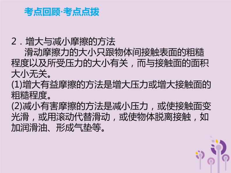 初中物理中考复习 中考物理解读总复习第一轮第二部分物质运动和相互作用第8章弹力重力和摩擦力课件06