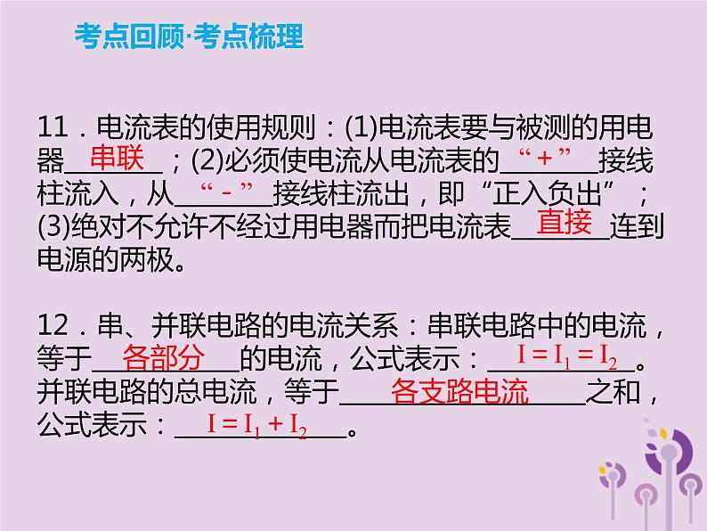 初中物理中考复习 中考物理解读总复习第一轮第四部分电与磁第16章电流和电路课件第5页
