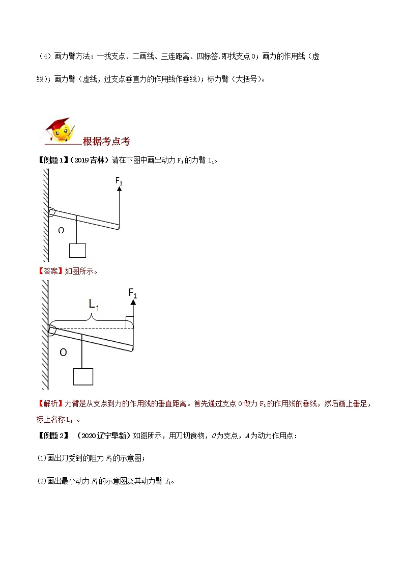 初中物理中考复习 专题06 杠杆的作图题(解析版)02