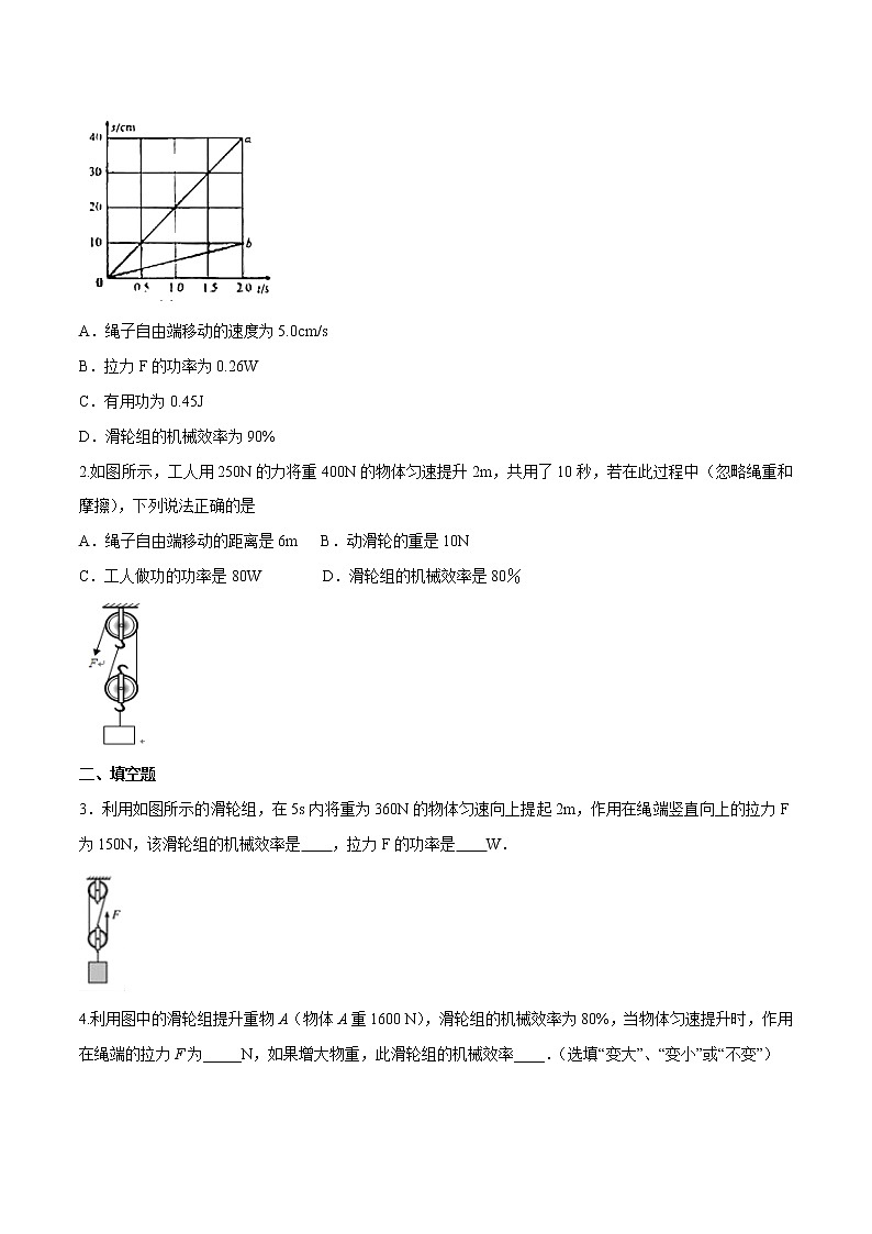 初中物理中考复习 专题20 滑轮组问题(原卷版)第3页