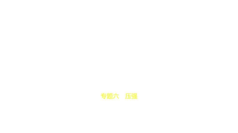 初中物理中考复习 专题六 压强—2021届中考物理(通用)习题课件第1页