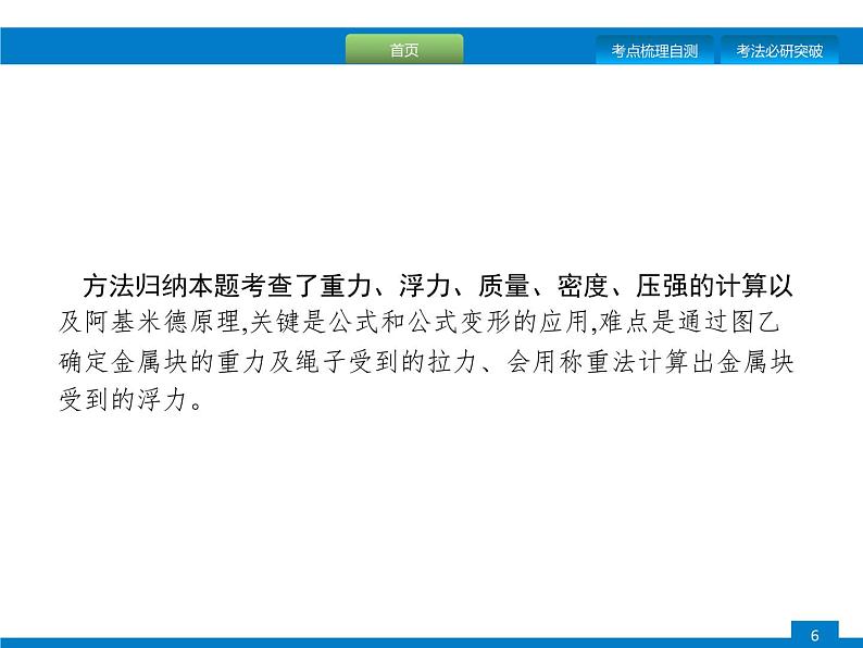 初中物理中考复习 专题三 题型一、力学计算课件PPT第6页