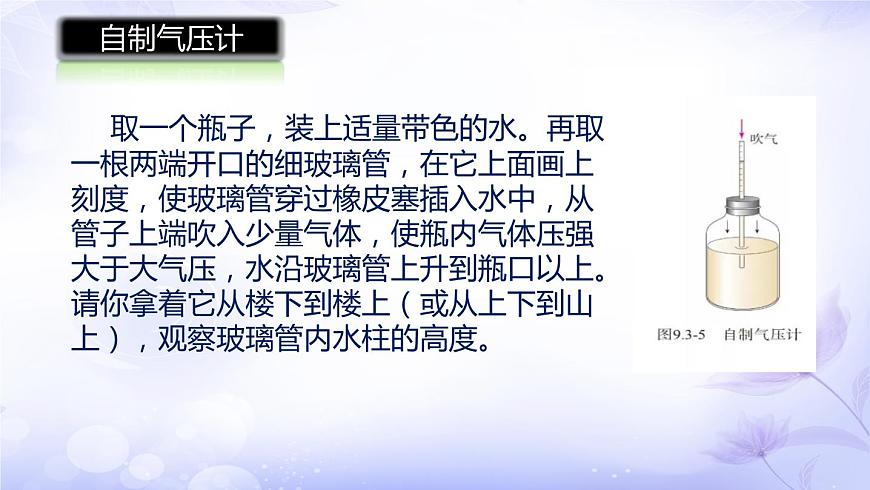 9.3+大氣壓強(qiáng)+第2+課時+2022-2023學(xué)年人教版八年級物理下冊課件PPT第7頁